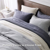 Cationic Dyeing Comforter Set with Pillow Shams