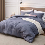 Cationic Dyeing Comforter Set with Pillow Shams