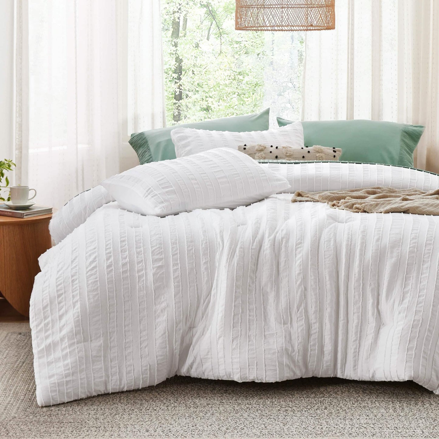 GentleSoft™ Clipped Jacquard Comforter Set