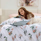 100% Cotton Reversible Floral Duvet Cover Set