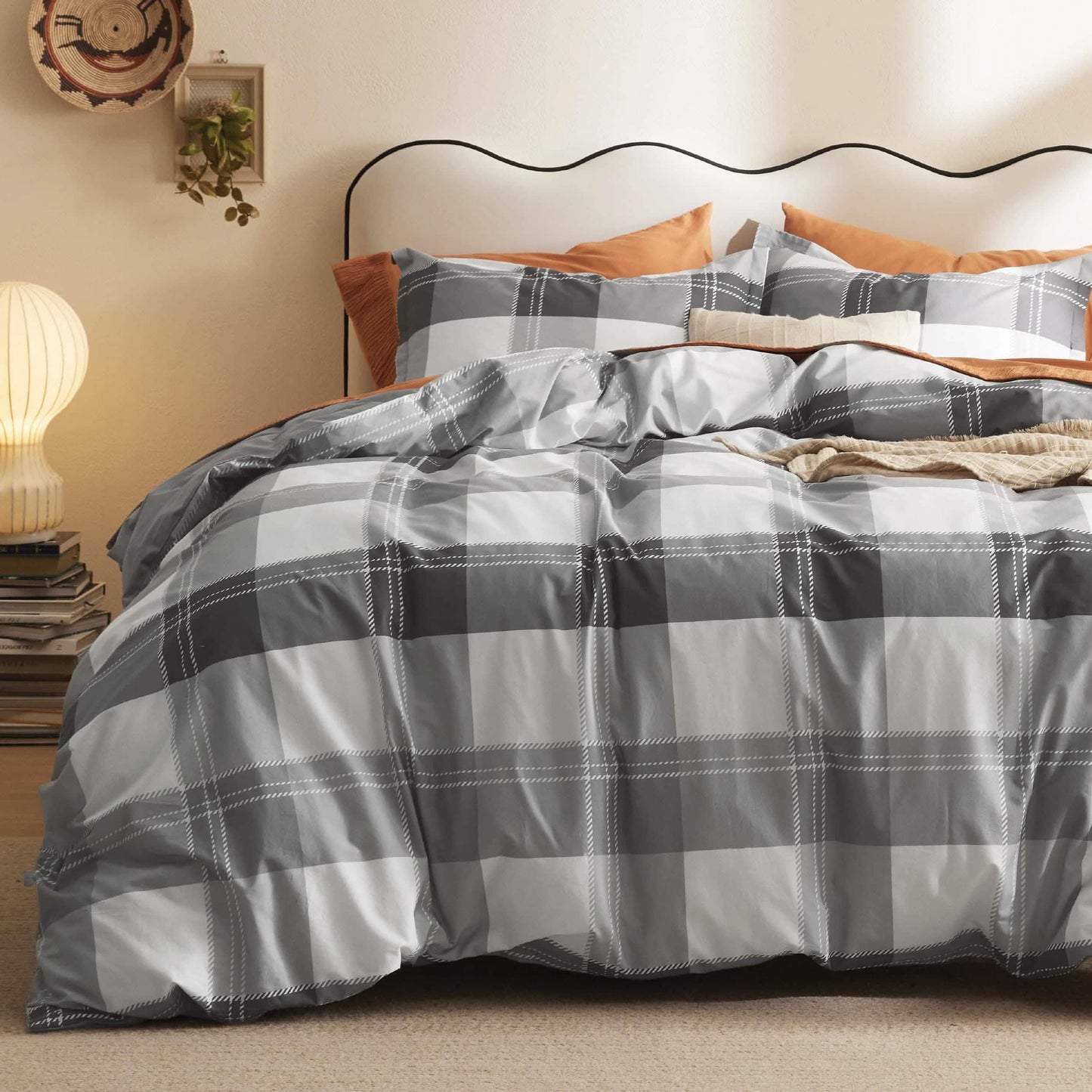 100% Cotton Reversible Floral Duvet Cover Set