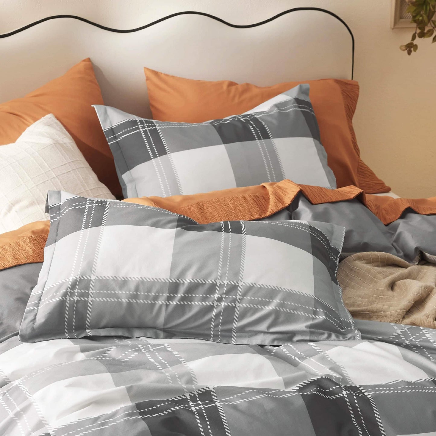 100% Cotton Reversible Floral Duvet Cover Set