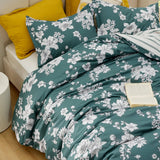 Bedsure 100% Cotton Reversible Floral Duvet Cover Set