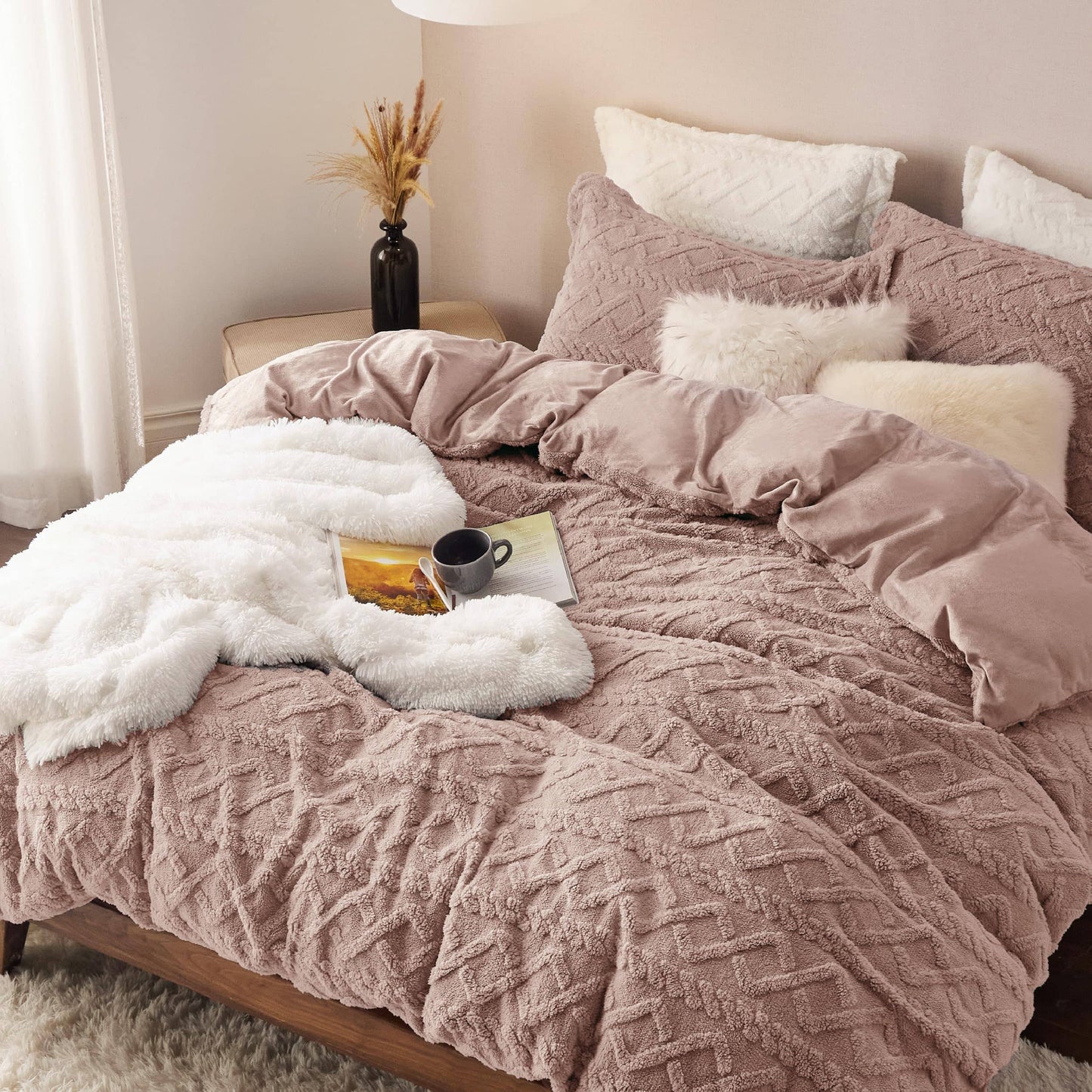 Fluffy Boho Duvet Cover Set