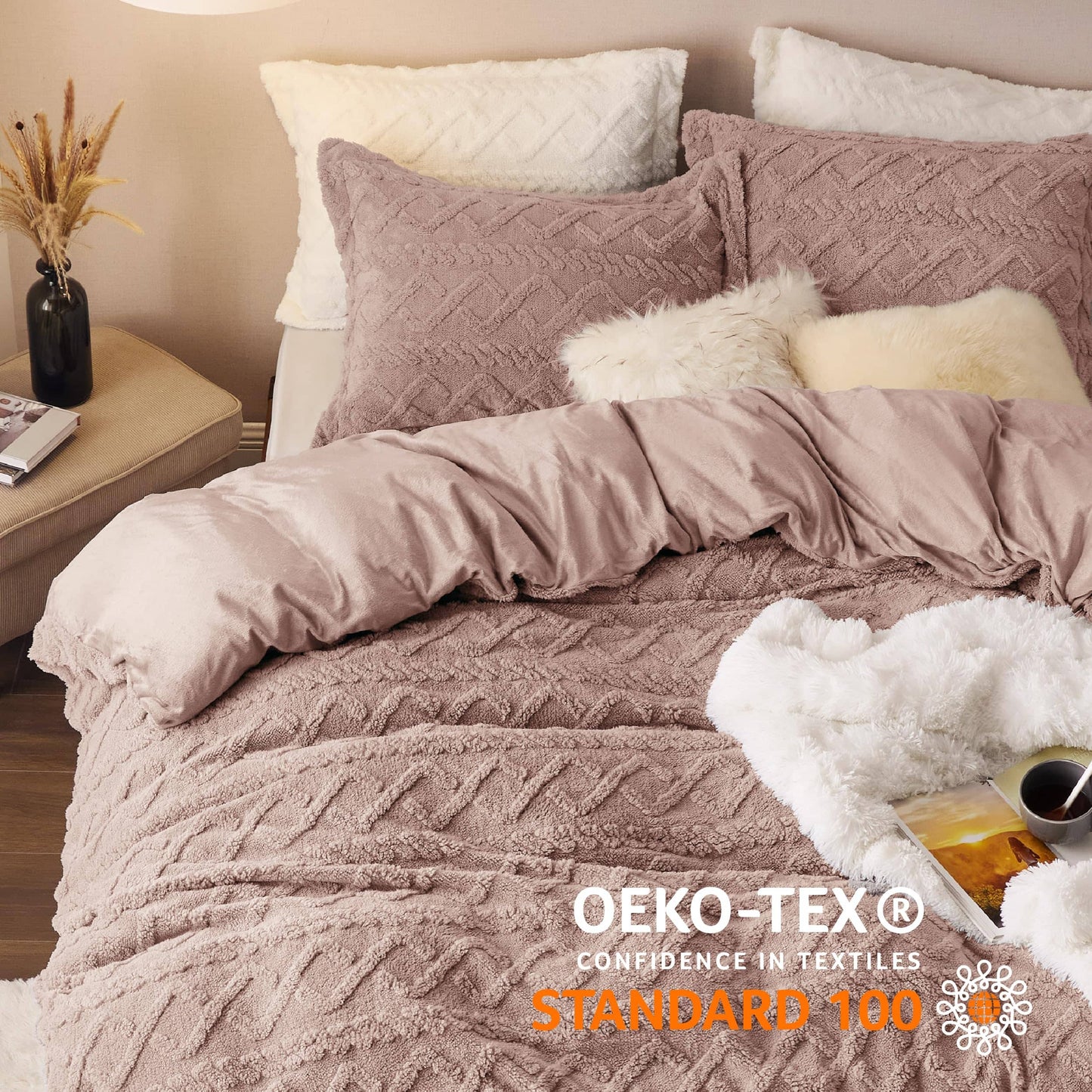 Fluffy Boho Duvet Cover Set