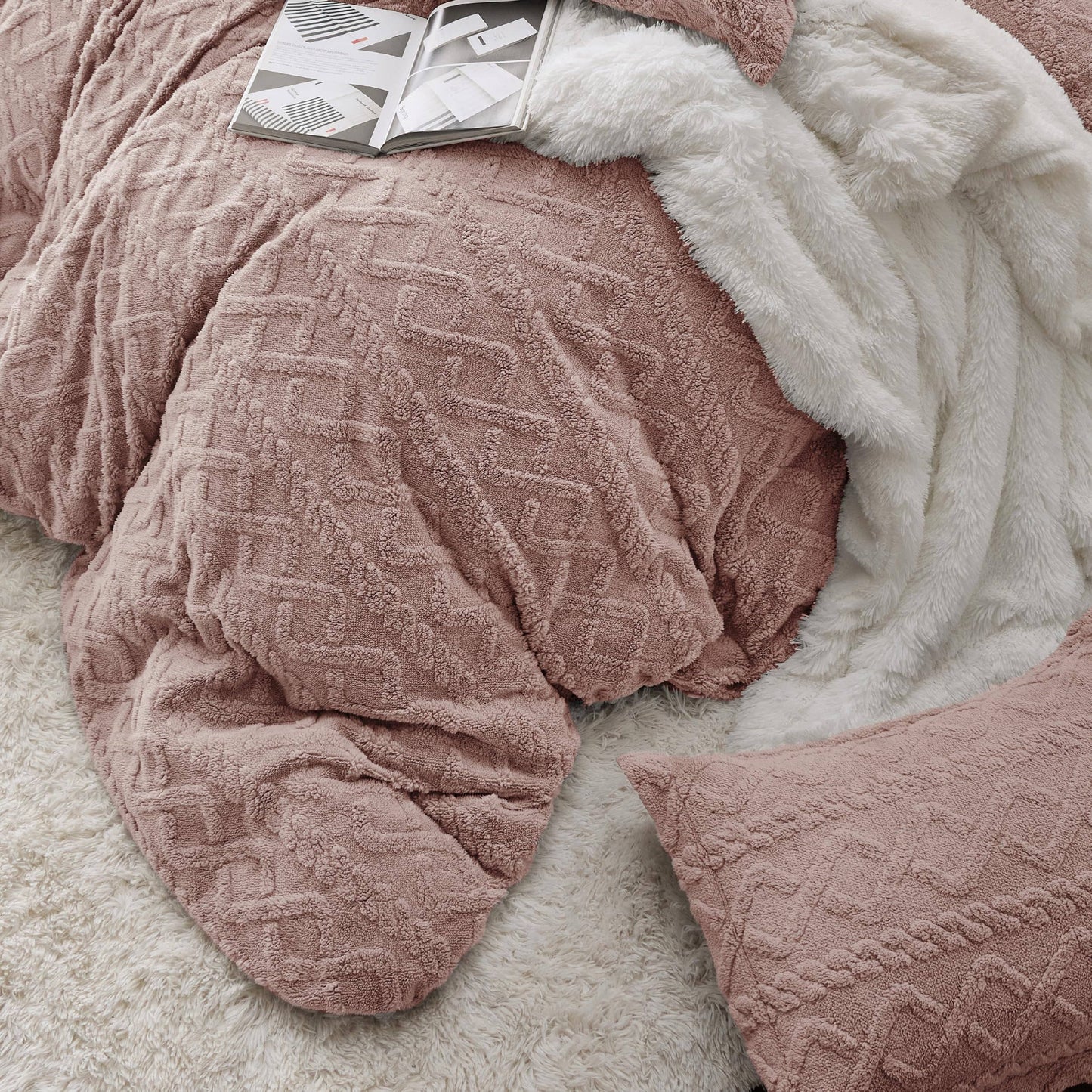 Fluffy Boho Duvet Cover Set