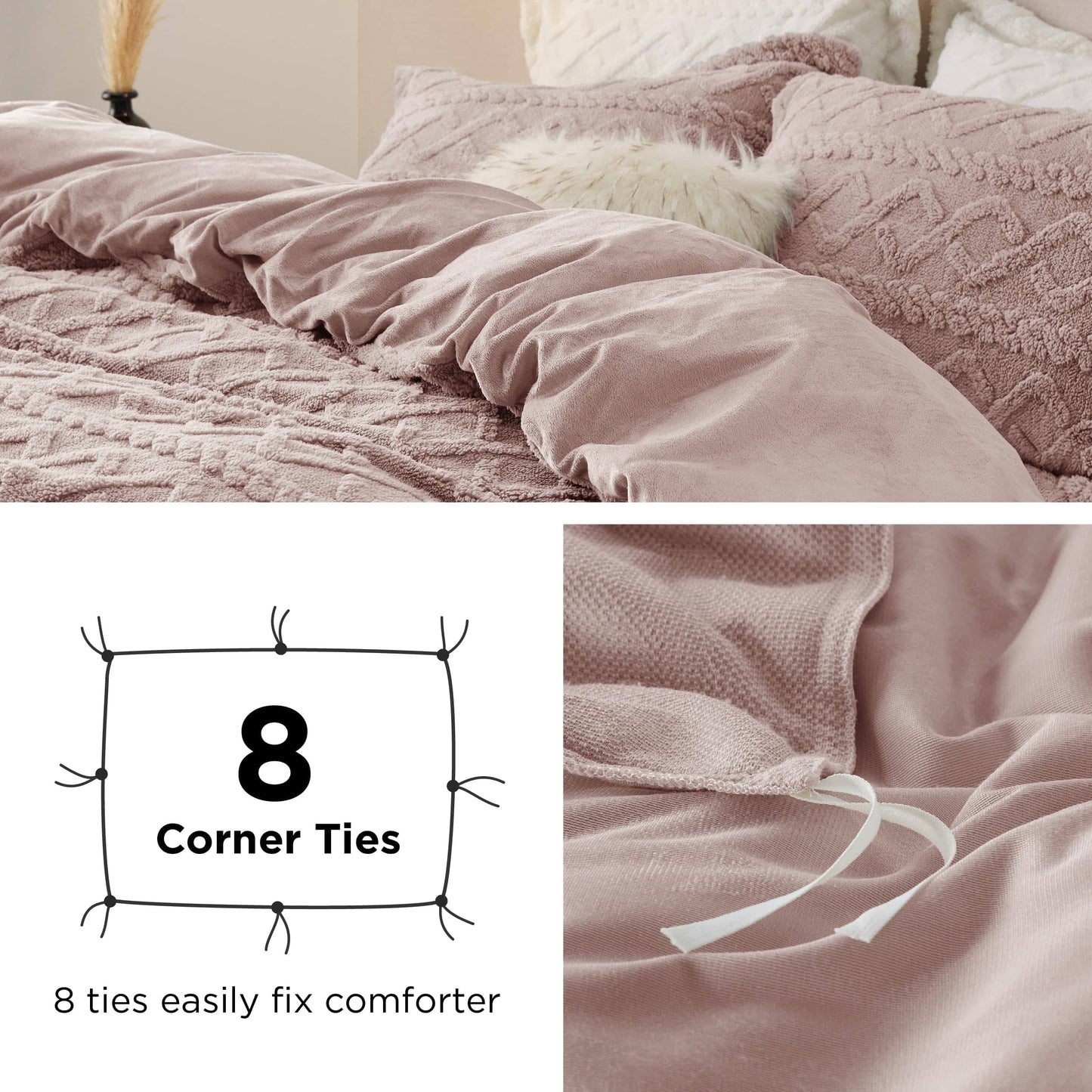 Fluffy Boho Duvet Cover Set