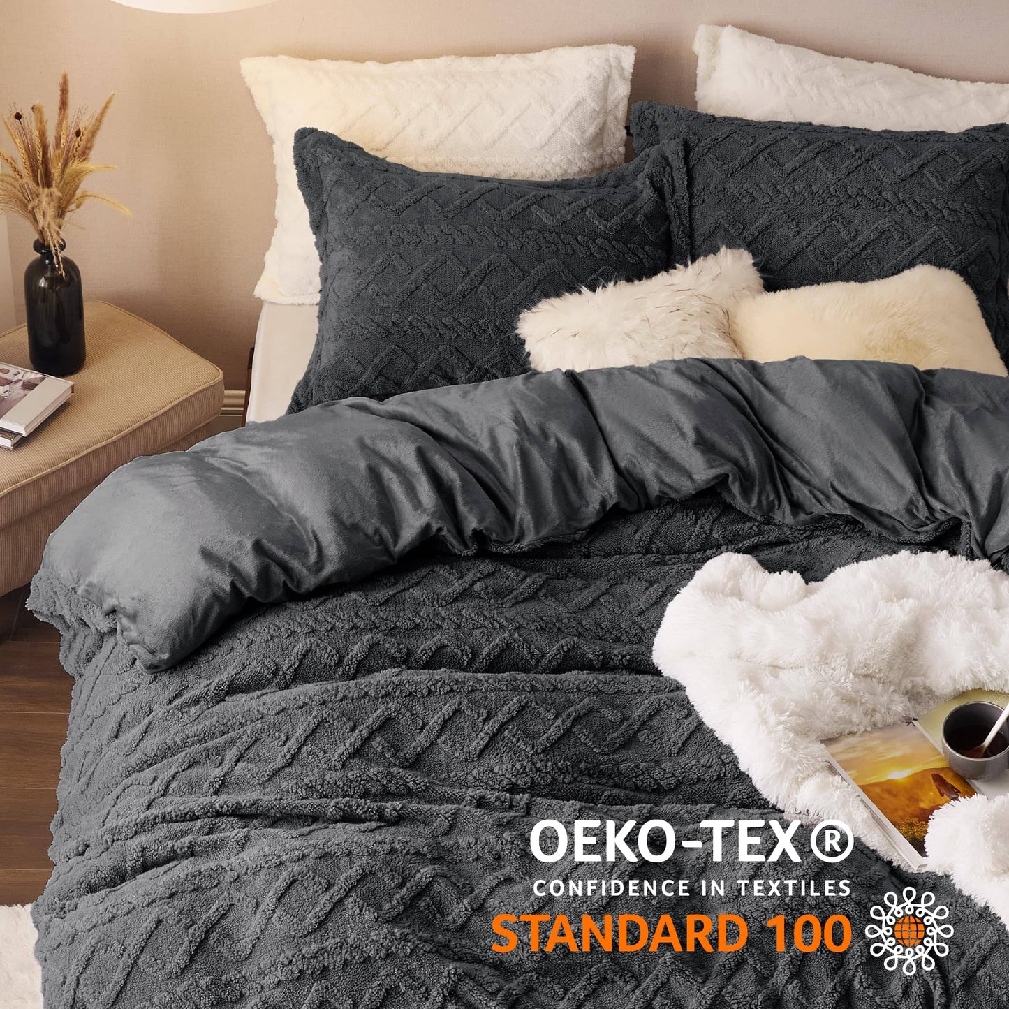 Fluffy Boho Duvet Cover Set