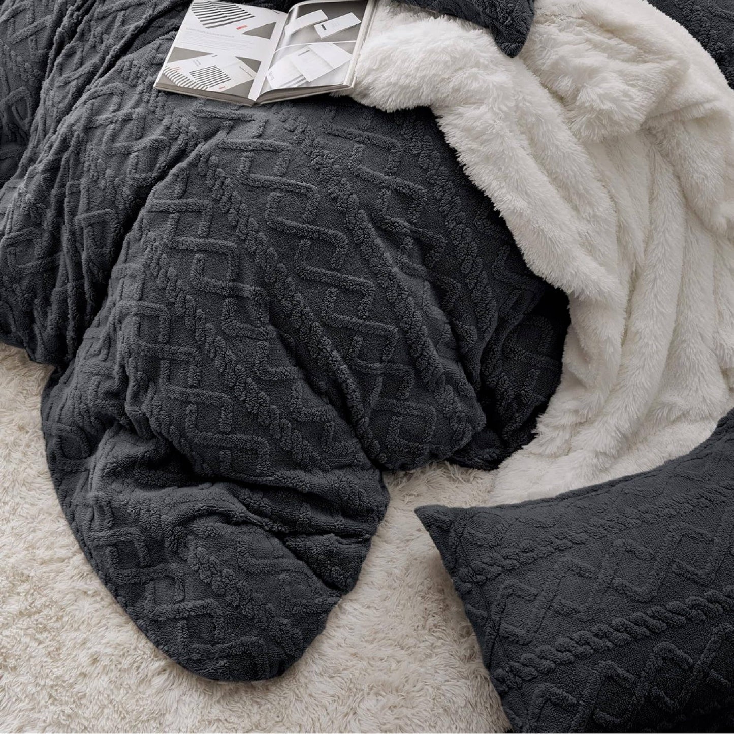Fluffy Boho Duvet Cover Set