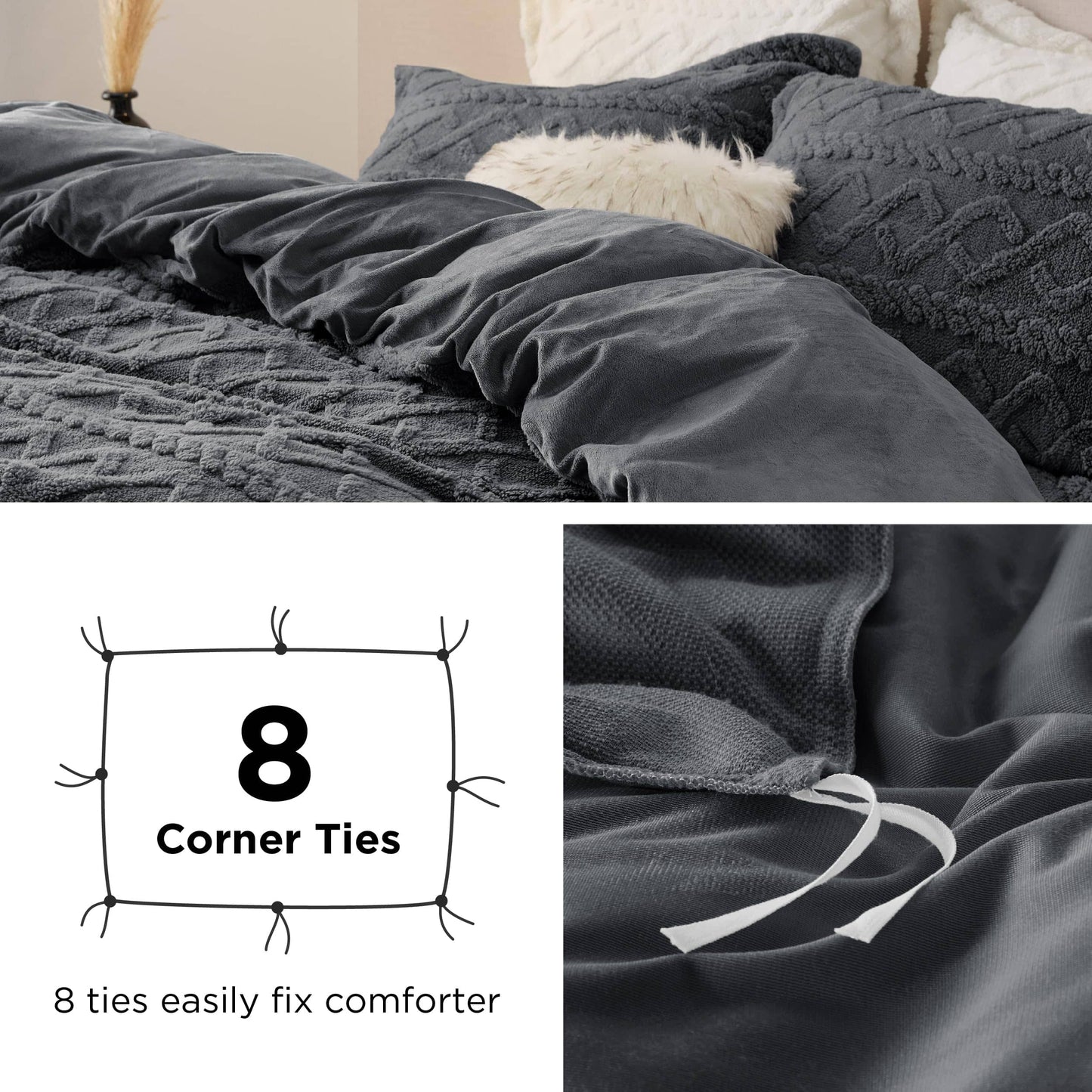 Fluffy Boho Duvet Cover Set