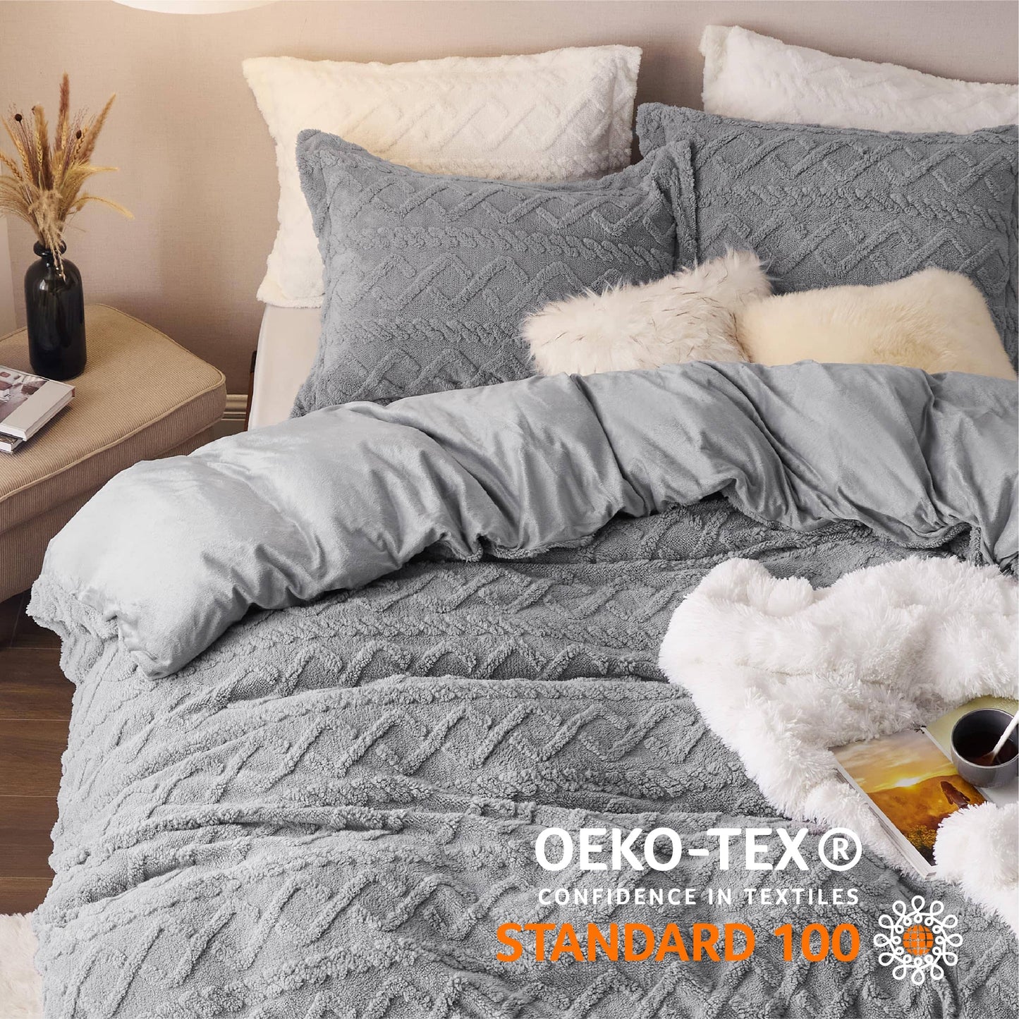 Fluffy Boho Duvet Cover Set