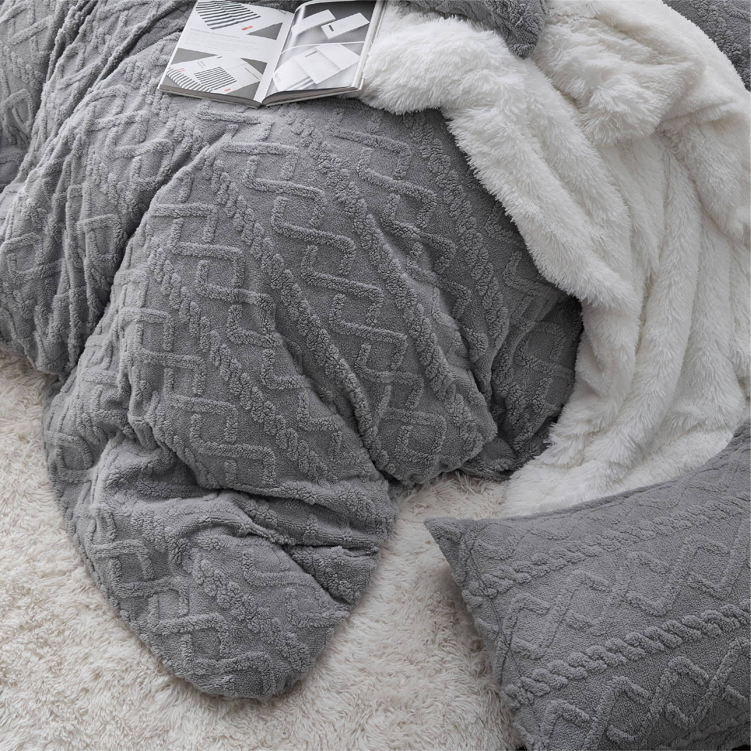 Bedsure Fluffy Boho Duvet Cover Set