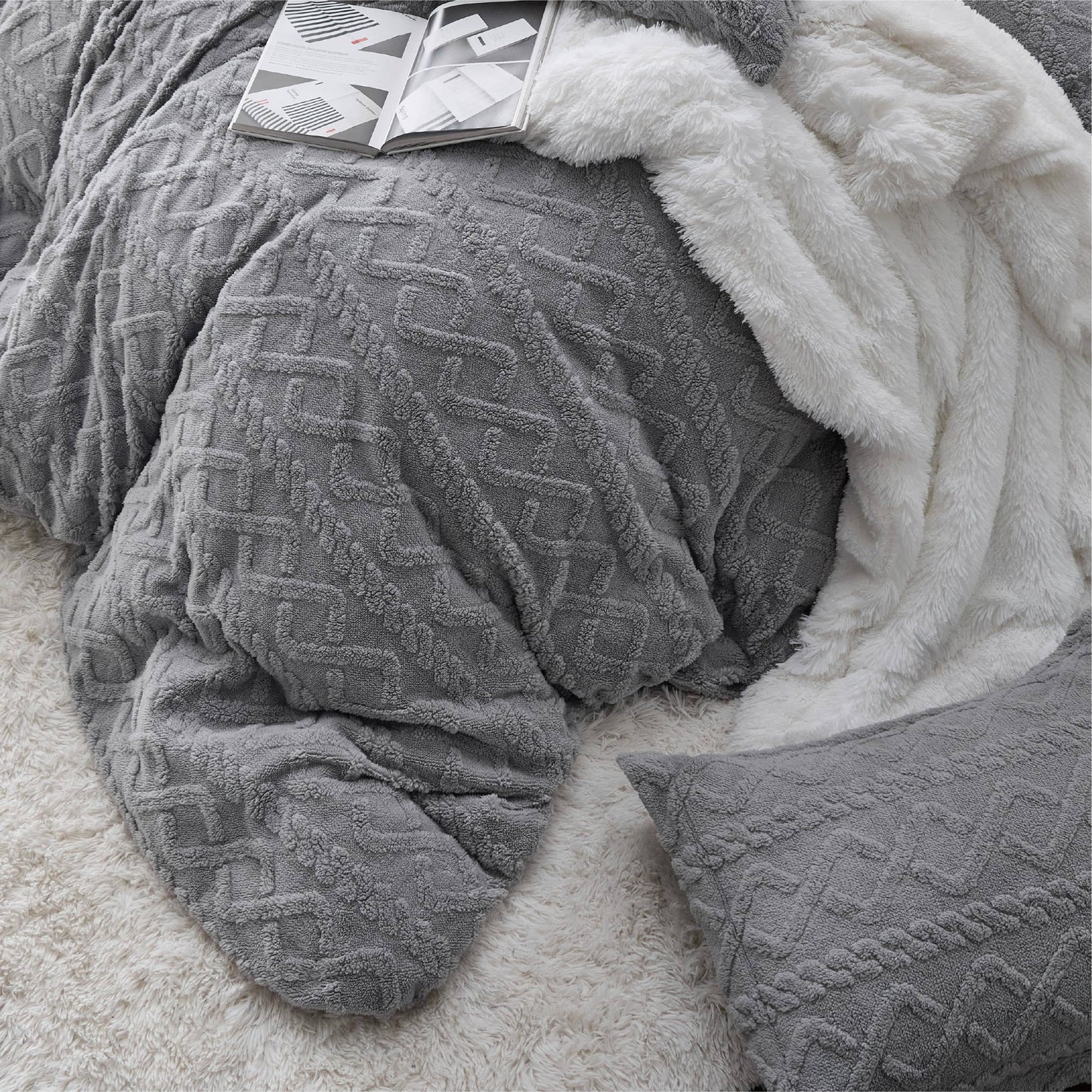 Fluffy Boho Duvet Cover Set