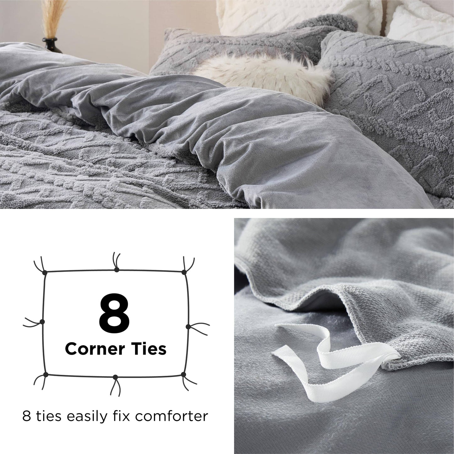 Fluffy Boho Duvet Cover Set