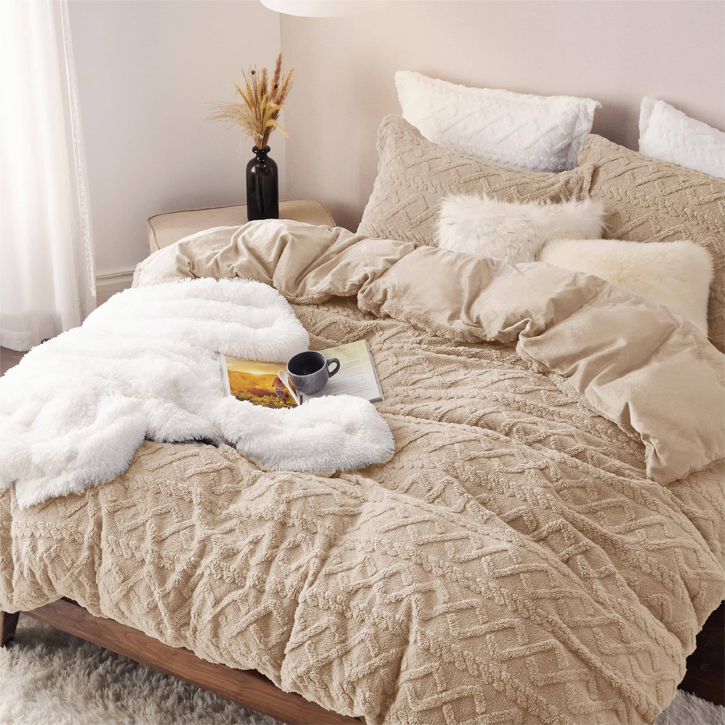 Fluffy Boho Duvet Cover Set