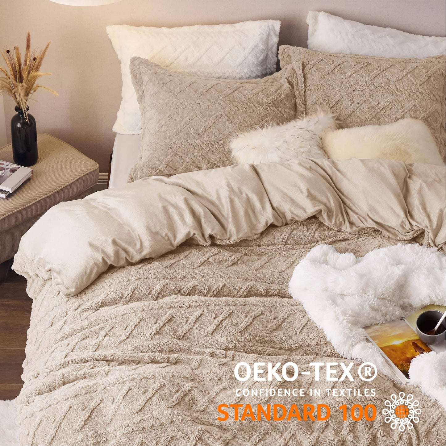 Fluffy Boho Duvet Cover Set