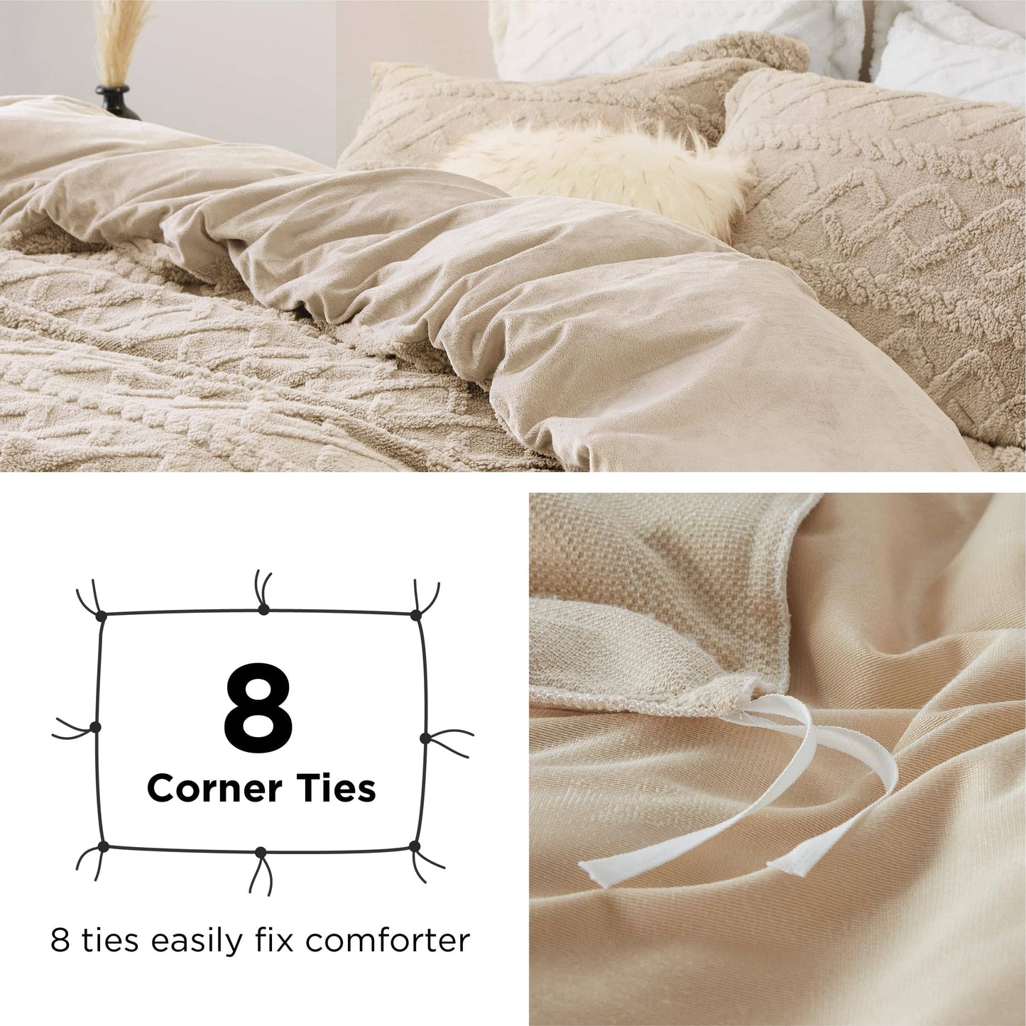 Fluffy Boho Duvet Cover Set
