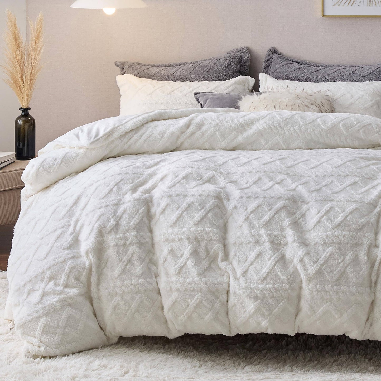 Fluffy Boho Duvet Cover Set