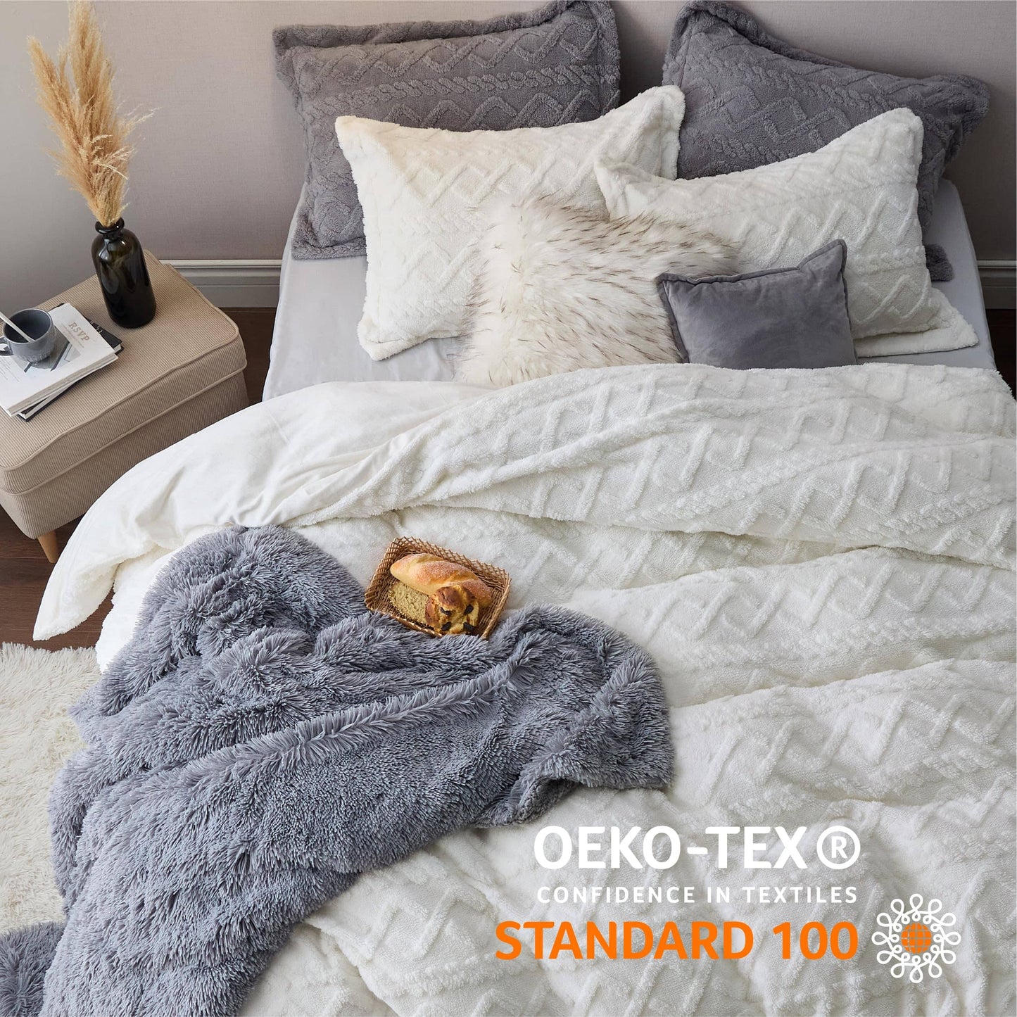 Fluffy Boho Duvet Cover Set