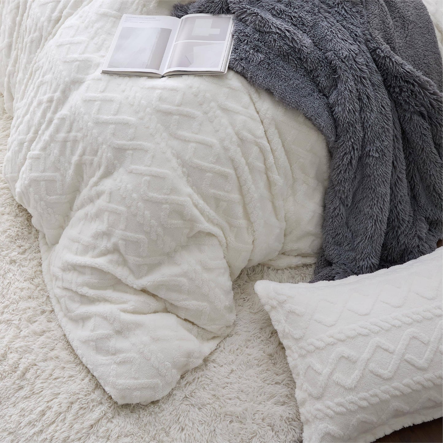 Fluffy Boho Duvet Cover Set