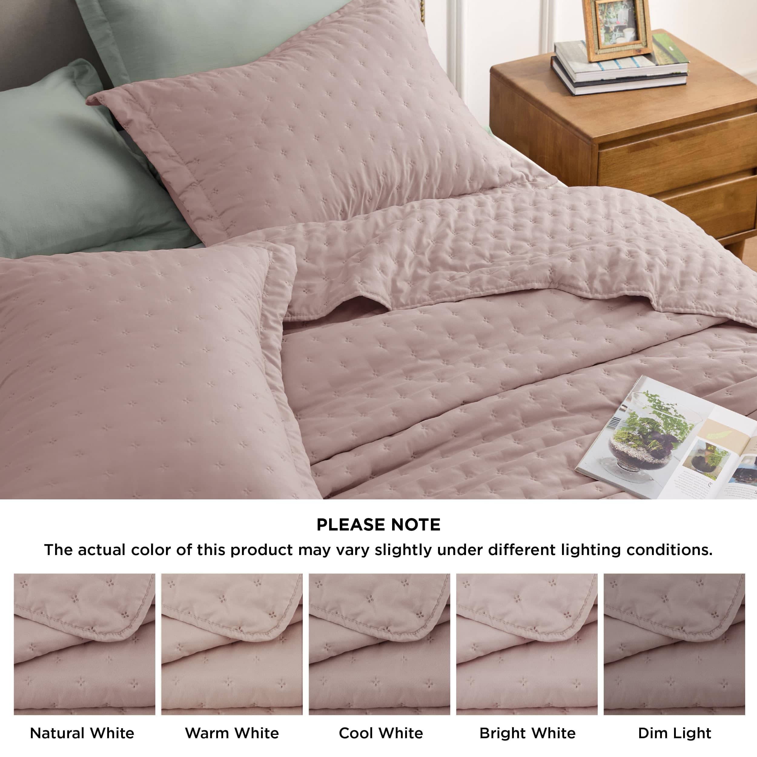 Bedsure Soft Ultrasonic Quilt Set