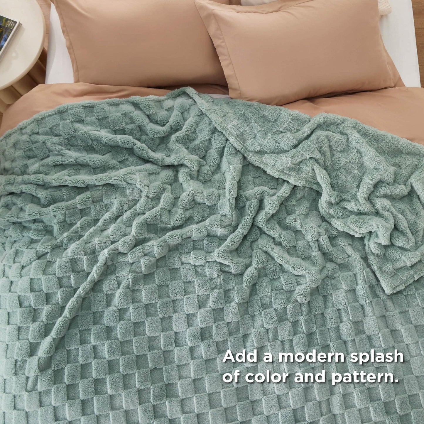 Jacquard Shaggy Sherpa Blanket