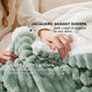 Jacquard Stripes Shaggy Sherpa Blanket