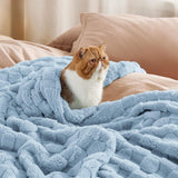 Jacquard Shaggy Sherpa Blanket