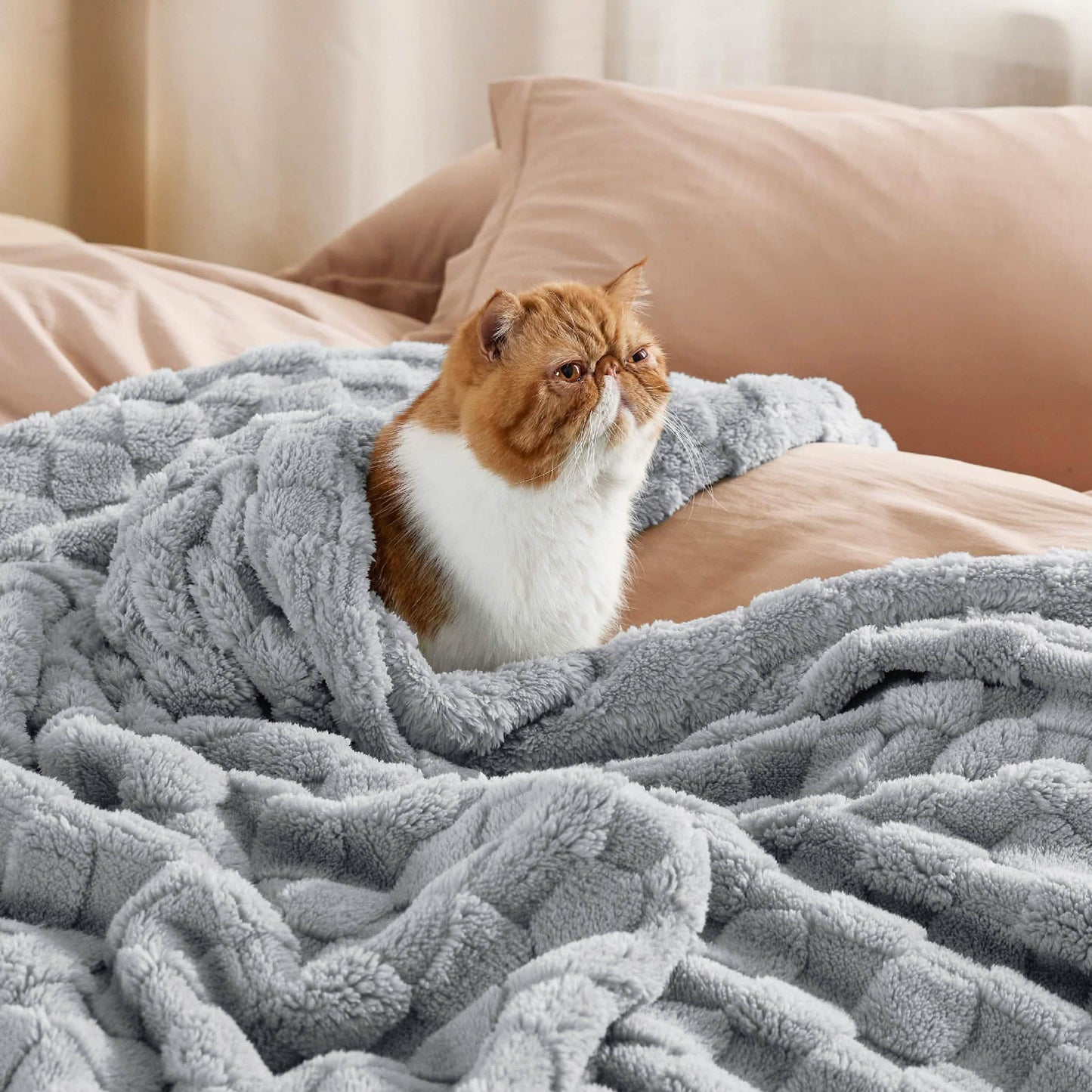 Jacquard Shaggy Sherpa Blanket