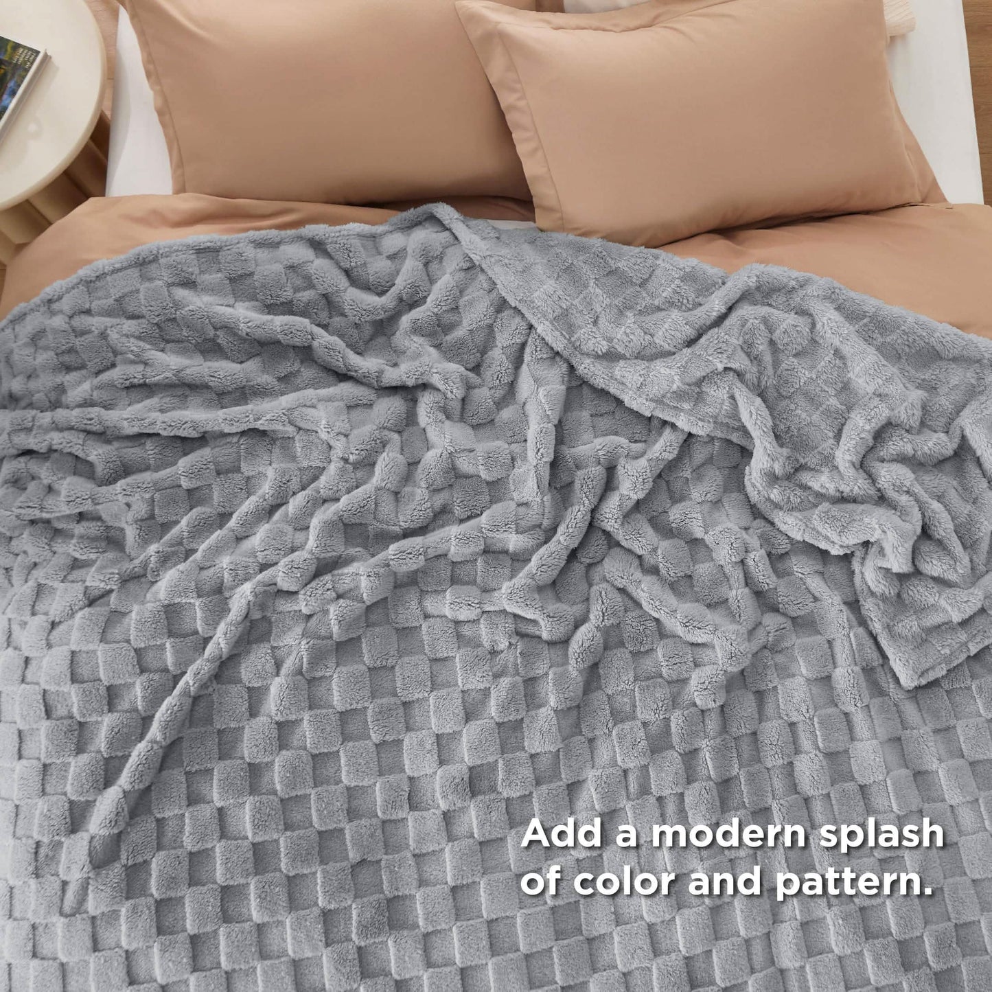 Jacquard Shaggy Sherpa Blanket