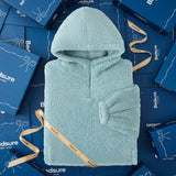 Fuzzy Sherpa Half-zipper Wearable Blanket Hoodie