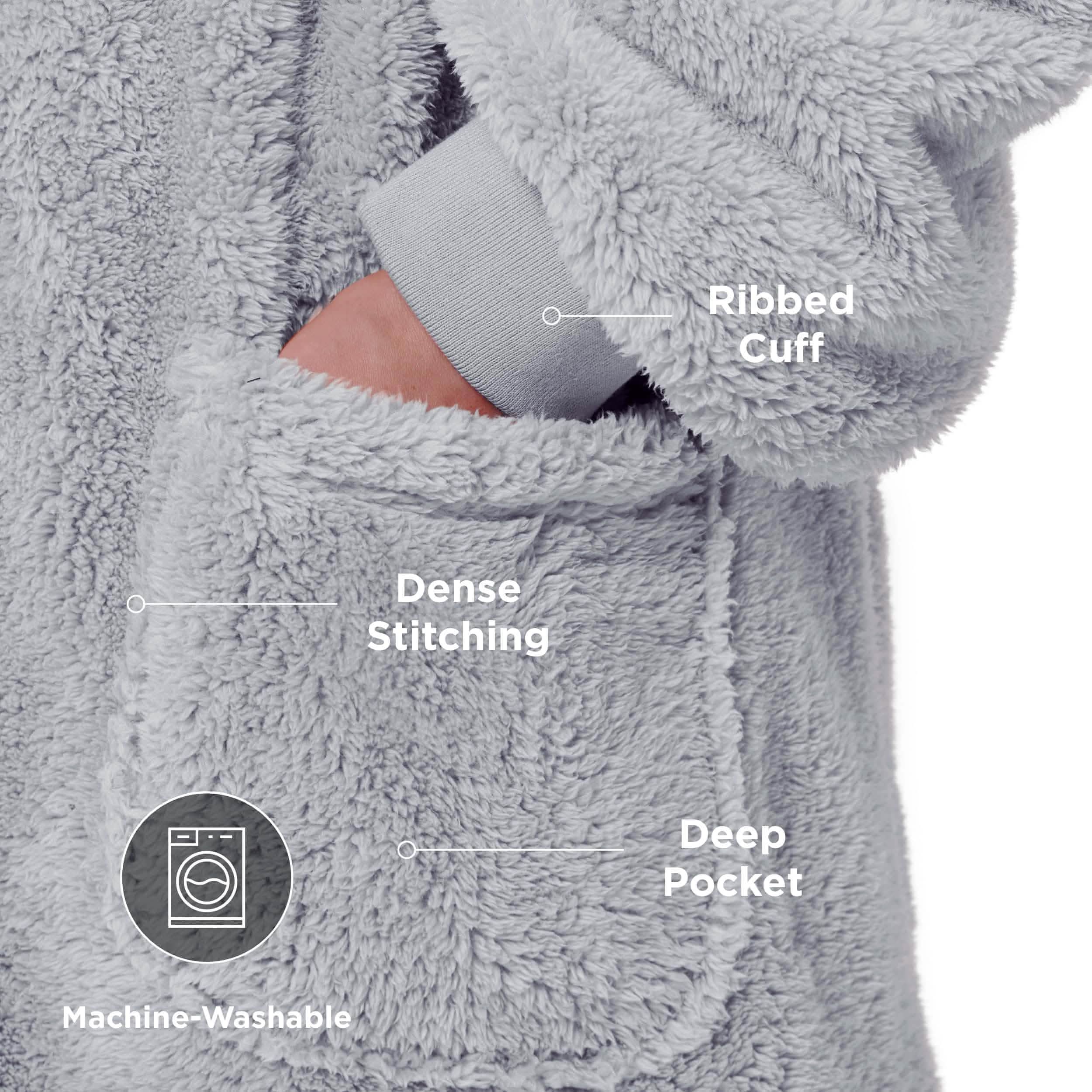 GentleSoft™ Shaggy Sherpa Blanket Hoodie