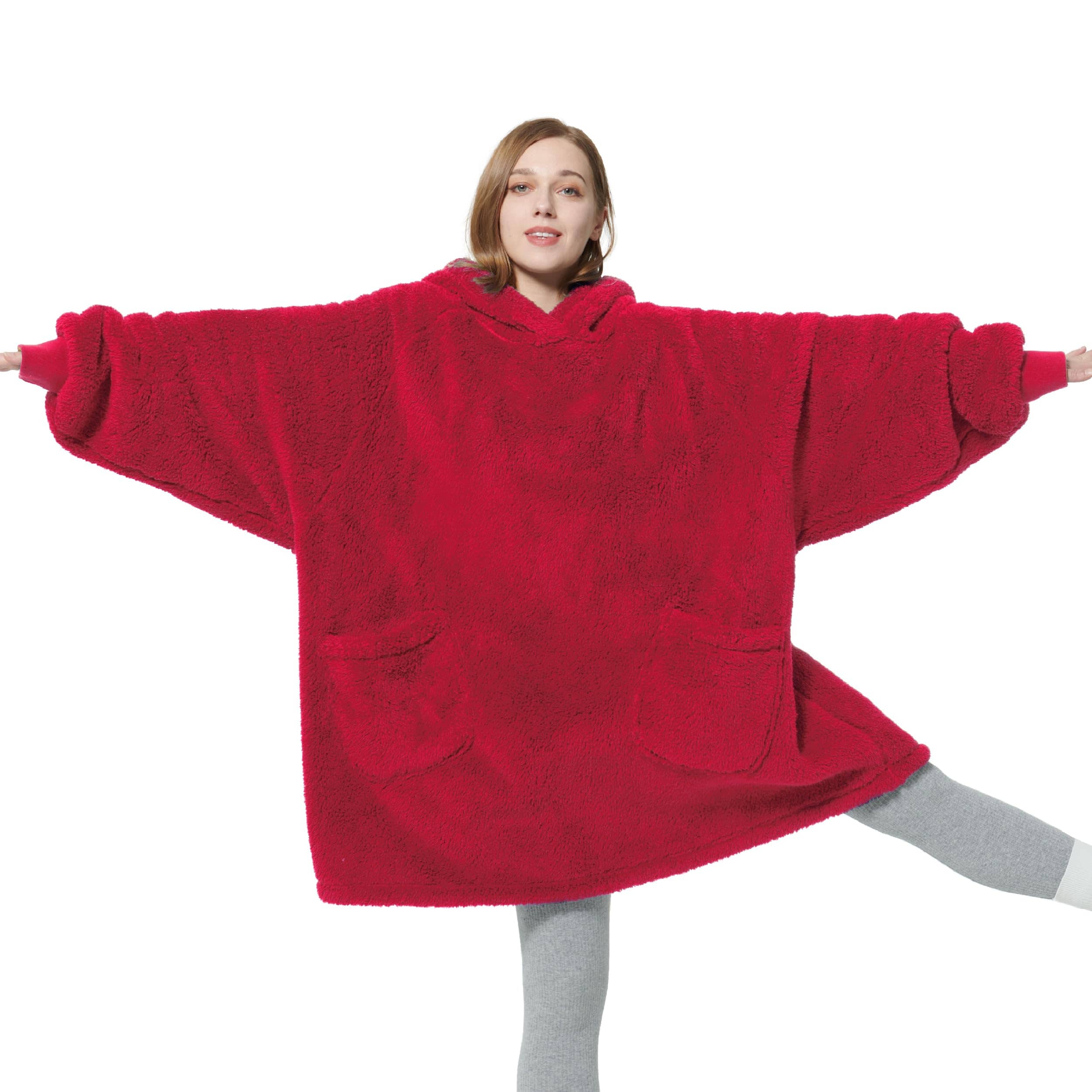 Shaggy Sherpa Blanket Hoodie