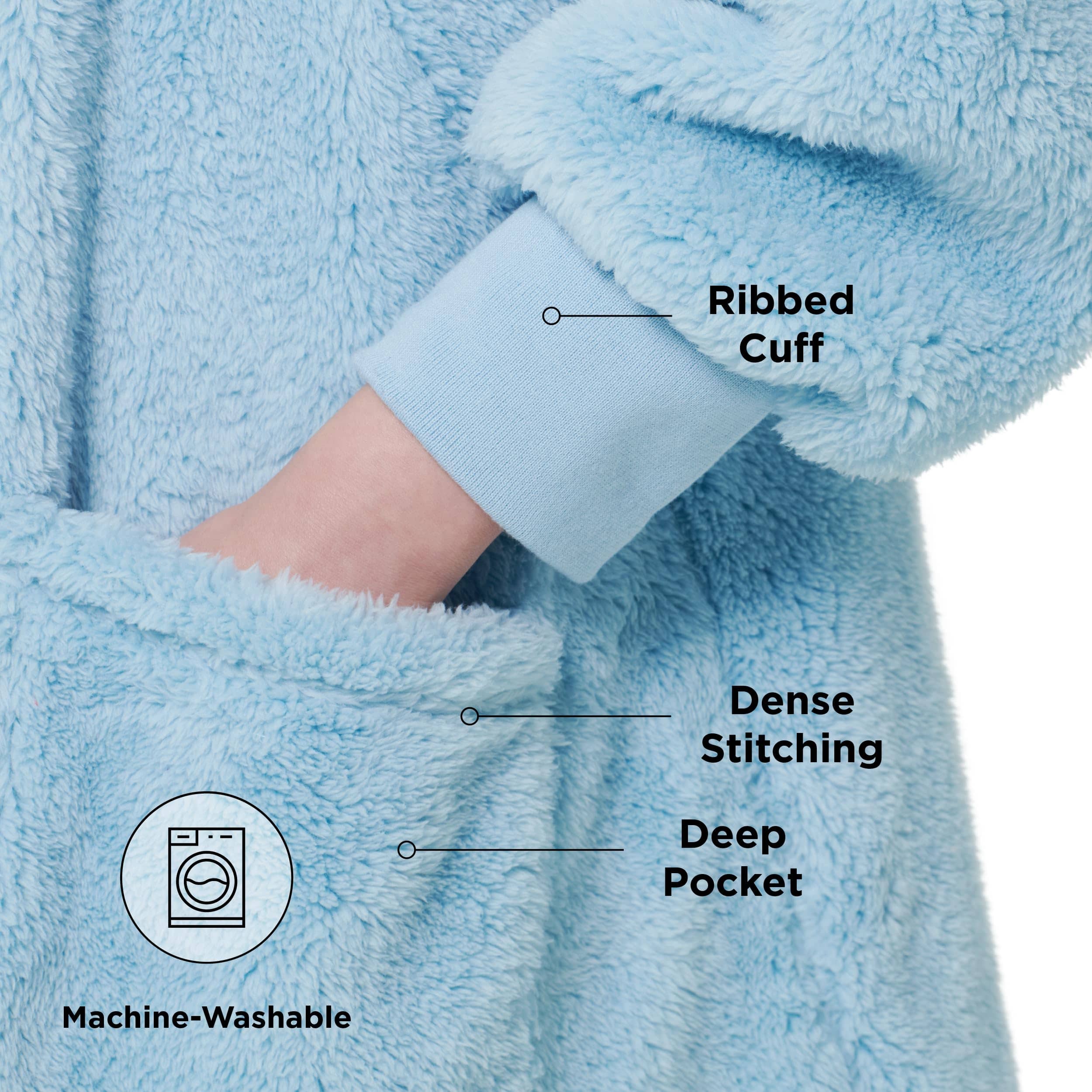Shaggy Sherpa Blanket Hoodie