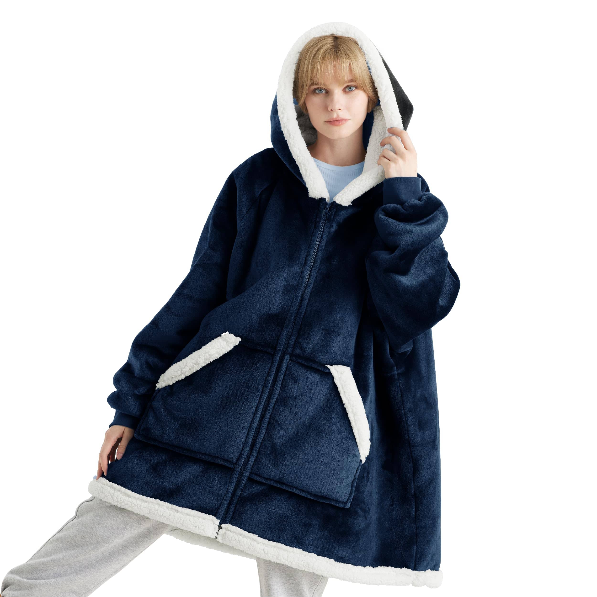 Blanket hoodie best sale with zipper