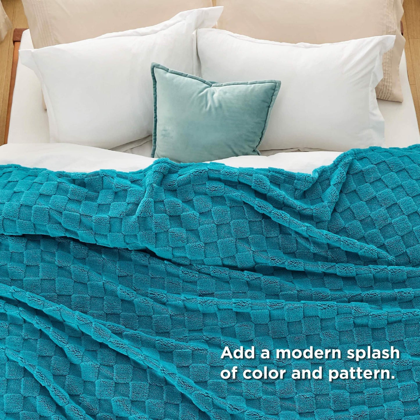 Jacquard Shaggy Sherpa Blanket