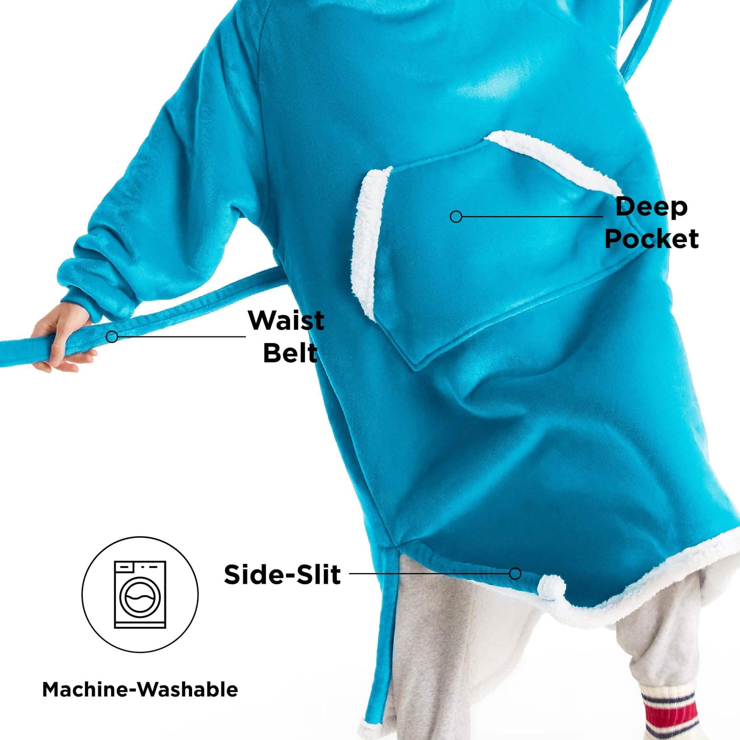 Sherpa Fleece Wearable Blanket