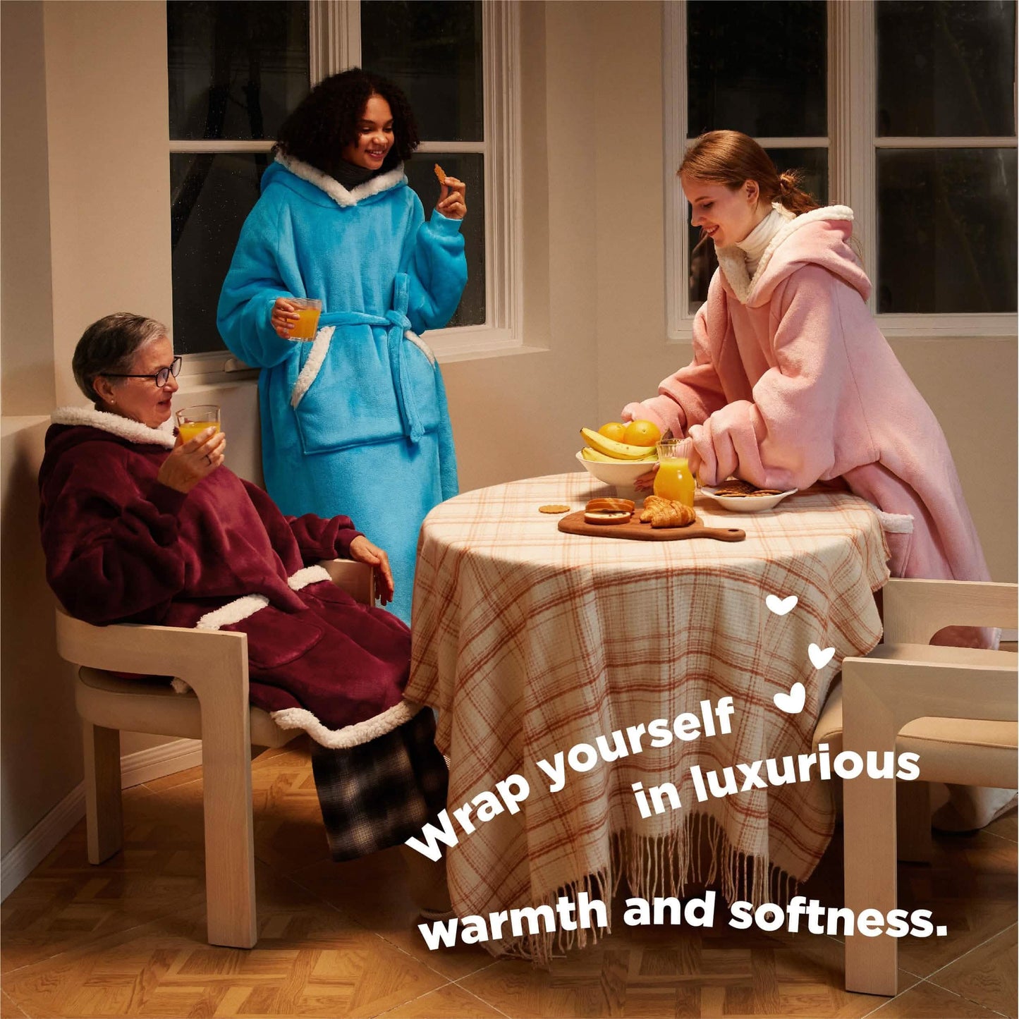 Sherpa Fleece Wearable Blanket
