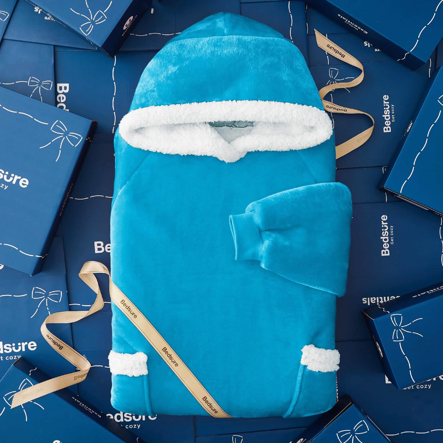 Sherpa Fleece Wearable Blanket