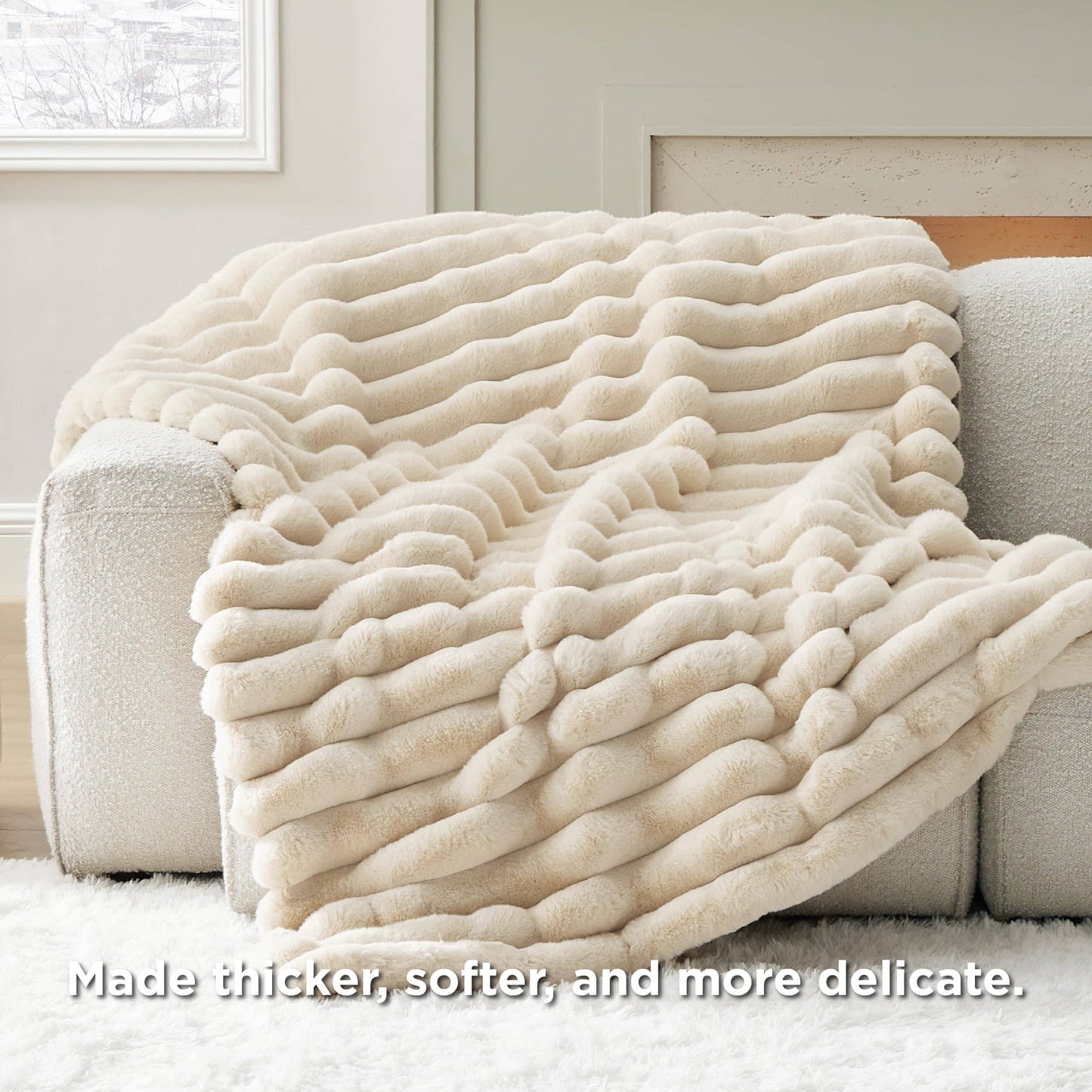 Plush Stripe Blanket