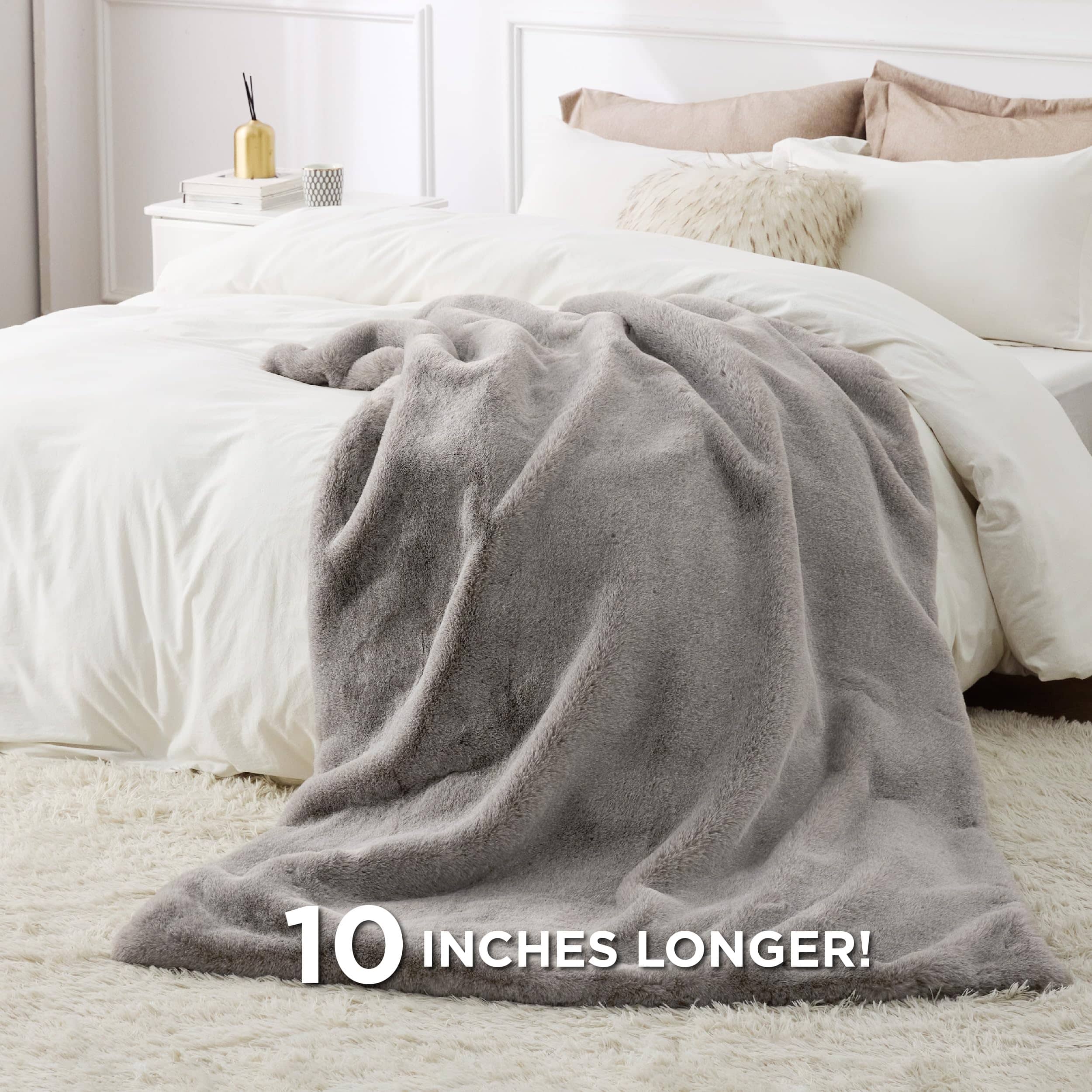 Bedsure Faux Fur Throw Blanket