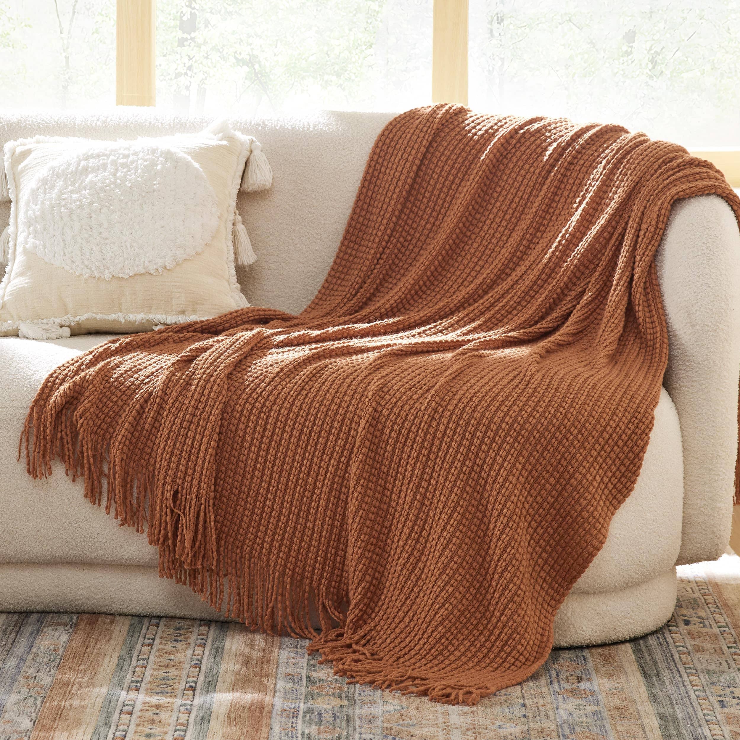 Decorative Woven Throw Blanket