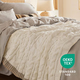 Cable Chenille Chunky Knit Throw Blanket