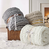 Chunky Knit Chenille Blanket