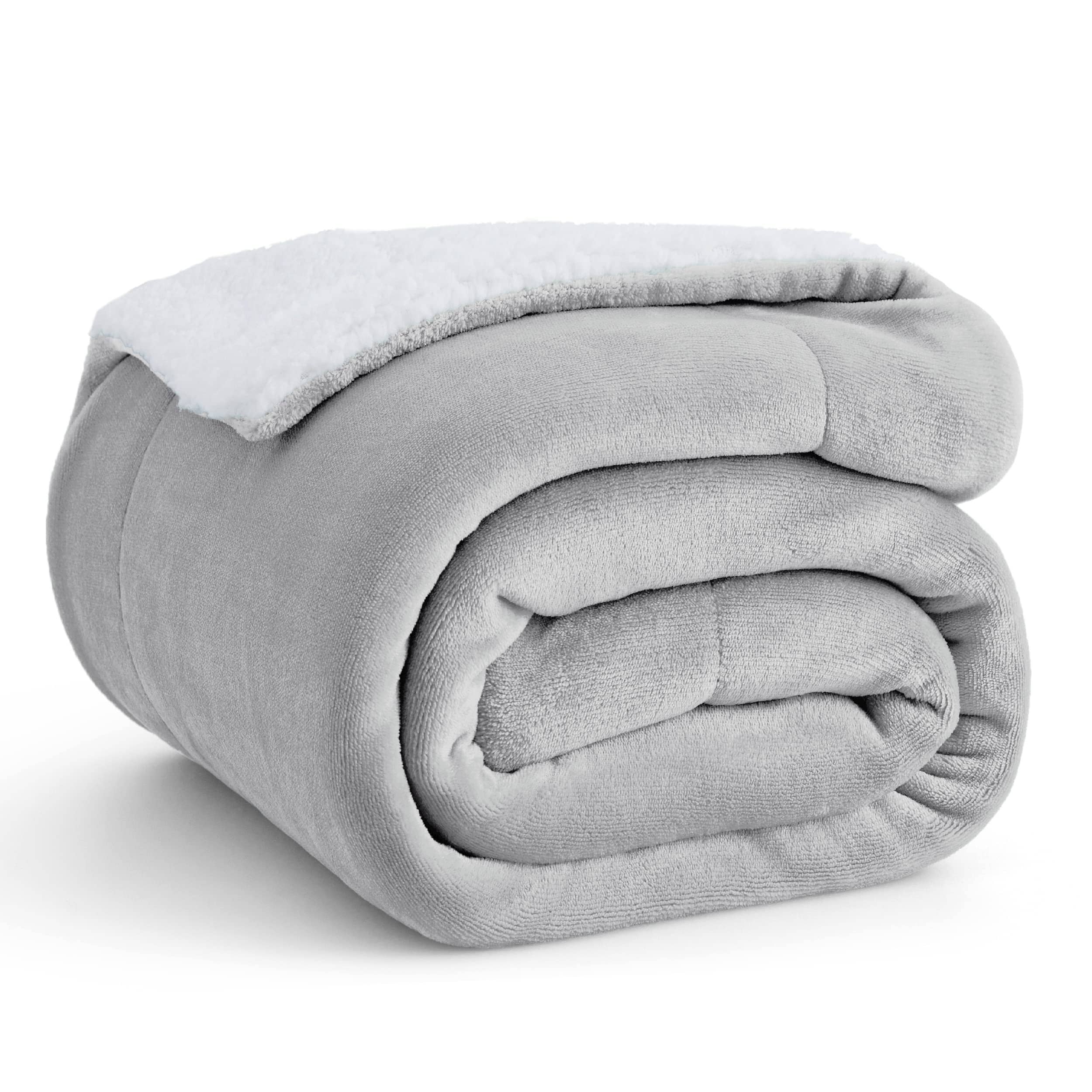 Sherpa and Fleece Reversible Blanket