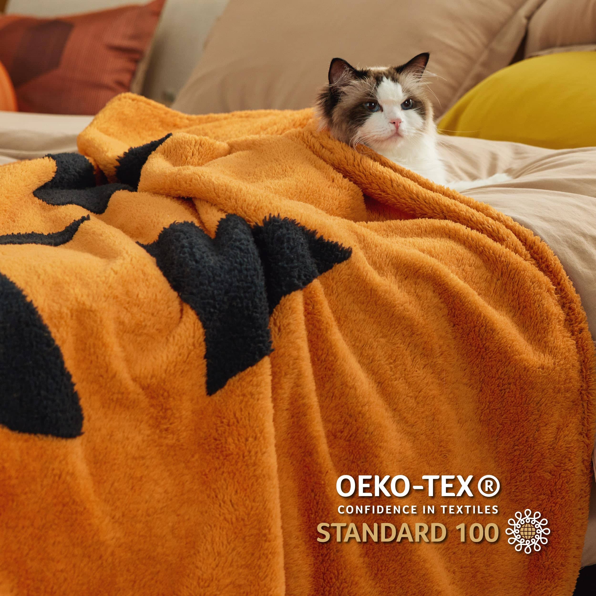 Bedsure Halloween Fleece Throw Blanket