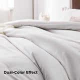 Cationic Dyeing Comforter Set with Pillow Shams