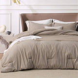 Cationic Dyeing Comforter Set with Pillow Shams