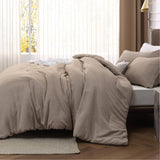 Cationic Dyeing Comforter Set with Pillow Shams