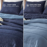 Reversible Warm and Cooling Comforter Set